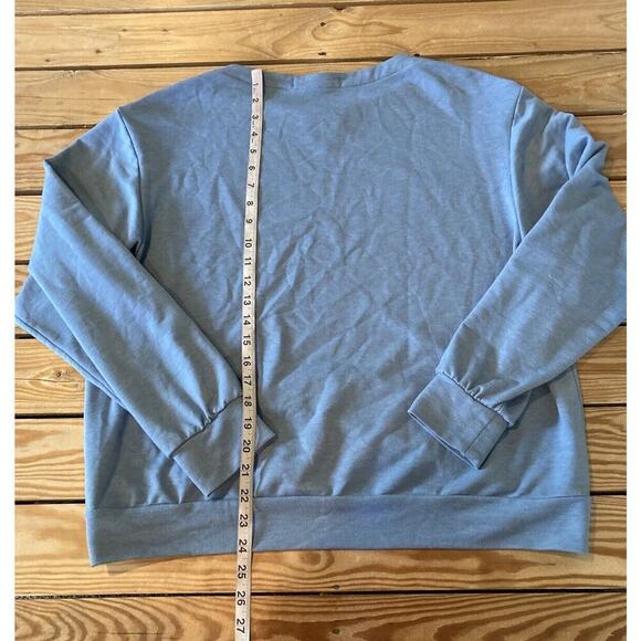 Thrive Societe Snap Shoulder Nursing Top Size Medium Women’s Blue - Picture 6 of 8